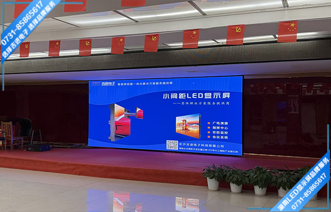 益陽資陽區(qū)長(zhǎng)春工業(yè)園某企業(yè)報(bào)告廳LED顯示屏